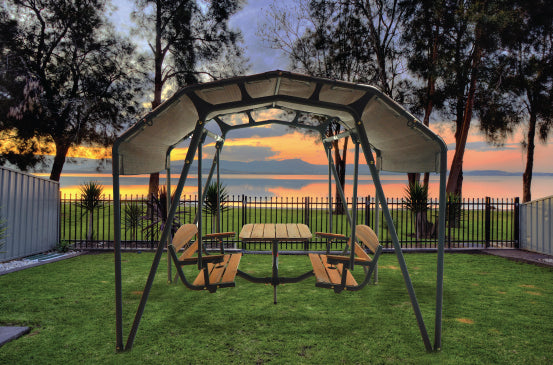460 G 4 Person Picnic Swing – Swings N Solar